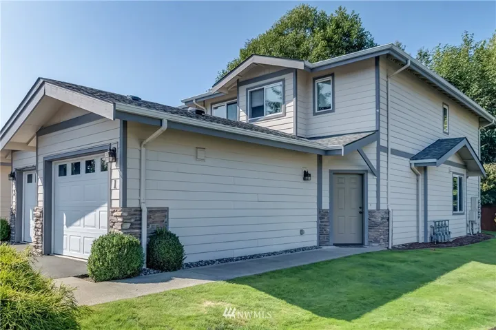 Modern living with private and secure parking.