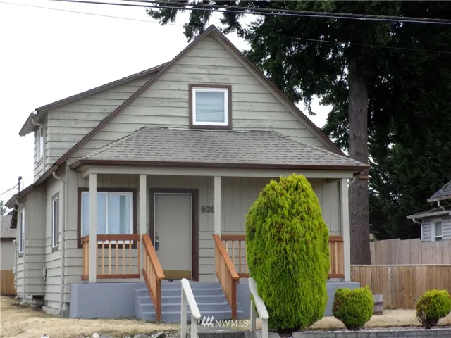 Front elevation as seen from Puget Sound Avenue.