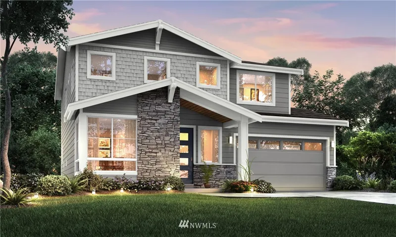 Plan 2217 - Elevation A at Larkspur in Lake Stevens by Harbour Homes.  *rendering - details may vary*