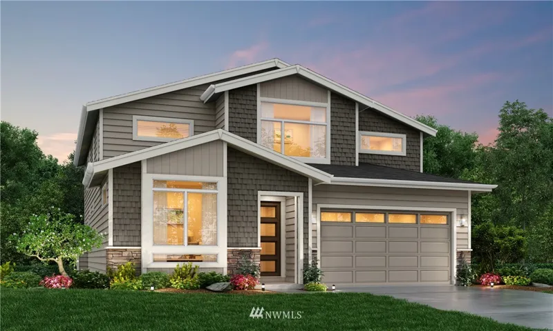 Plan 3014 Elevation A rendering for Larkspur by Harbour Homes. Details subject to change.