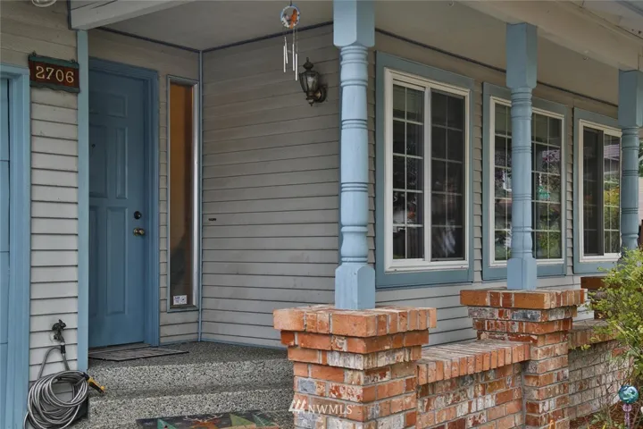 Custom brick work covered entry