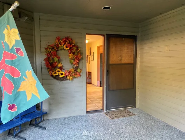 Private Covered Front Entry.