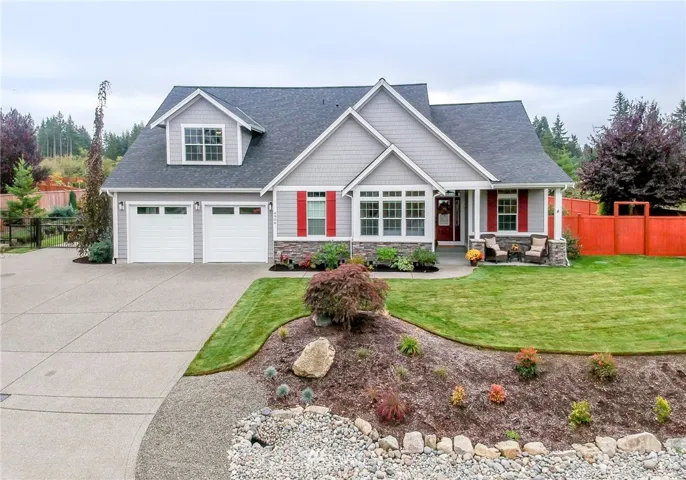 Welcome to this custom 3+ bedroom plus office/3.5 Bathroom plus bonus room with bath in beautiful Hawley Hills.. Custom details throughout including outlets located up in the eaves make holiday lighting installation simple and extra 120v outdoor outlets. The front covered porch features stacked stone columns and nice seating area