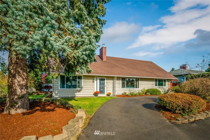 Mid century modern feel in this vintage 4 br updated home.