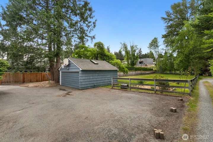 detached two car garage