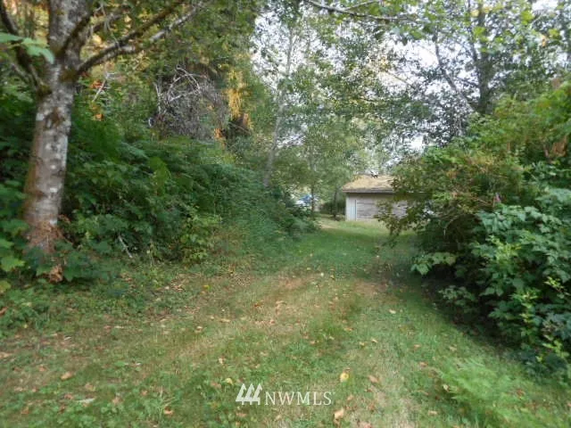 From driveway towards shop