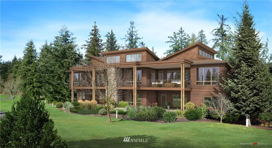 Under construction and now available! Last opportunities to be a part of Semiahmoo’s unique “Clubhouse Point”. Premium, S. exposure  18th fairway, lake & green,  A. Palmer Design . Primary living on main, office open to your secluded individual interior courtyard. Expansive decks, walls of windows bring the outdoors in. Huge kitchen, top notch appliances, stunning combinations of wood, stone, metals, juxtaposed w/substantial stonework create inviting design.  3 car garage.