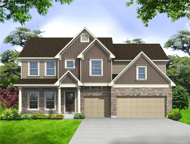 Windsor -elevation #12 - shown with upgraded garage doors