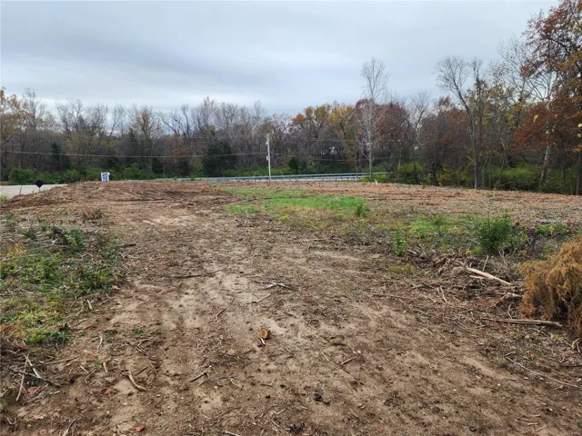 View of yard with a rural view