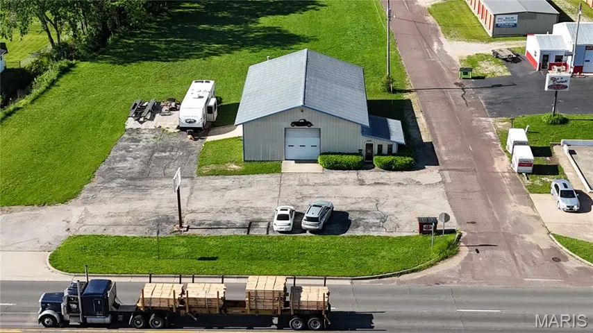 View from above of property