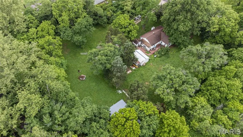 Aerial view of property's location
