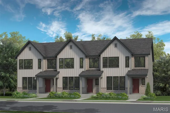 Rendering of  Front Elevation @ Birdie Hills Crossing Townhome