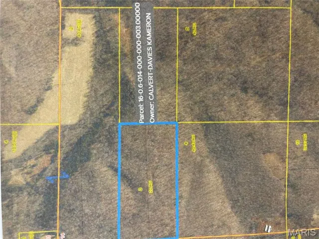 Map of property location with property parcel outlined