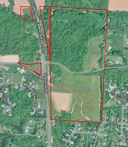 Map / location featuring parcels highlighted