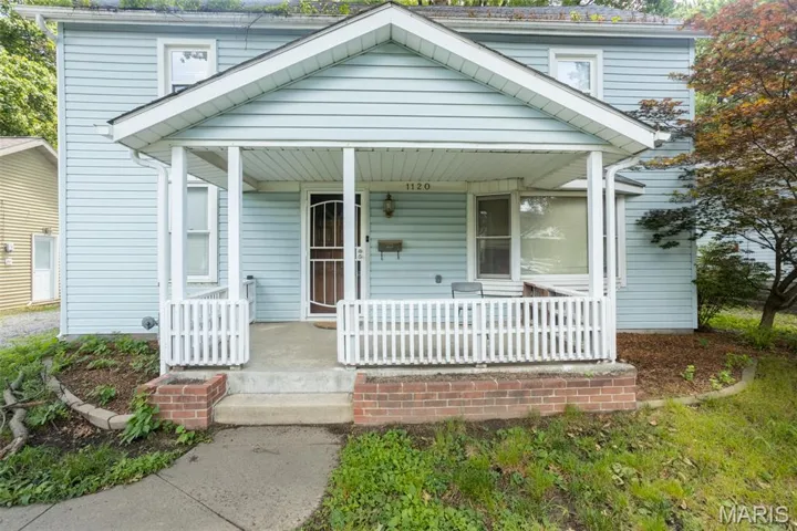 View of front facade with covered porch