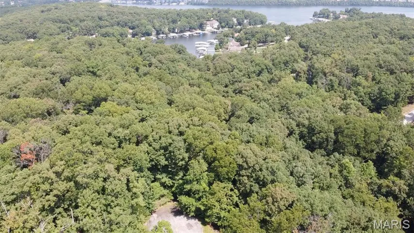 Drone / aerial view of a large body of water
