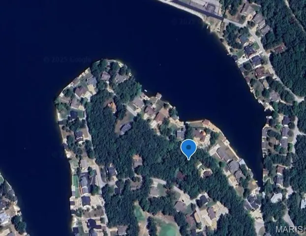 Aerial overview of property's location