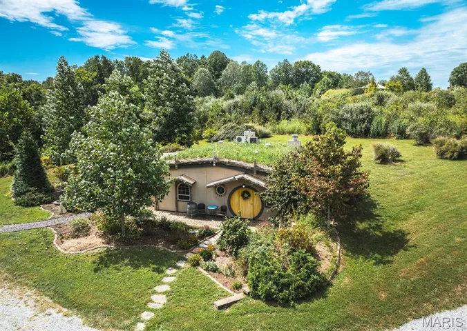 View from above of property
