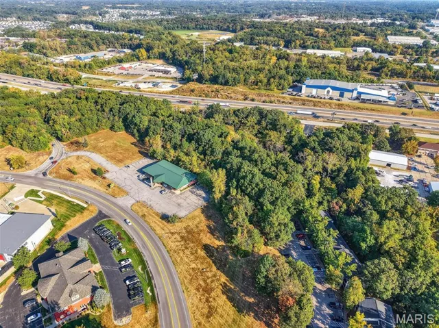 Aerial overview of property's location