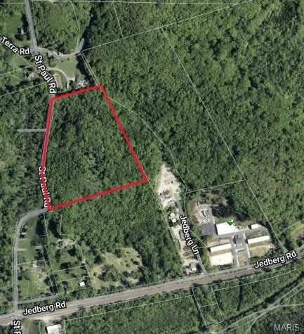 Map / location featuring property parcel outlined