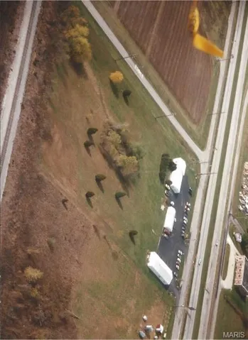 Aerial view of property's location