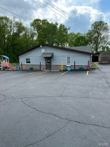 View of uncovered parking lot
