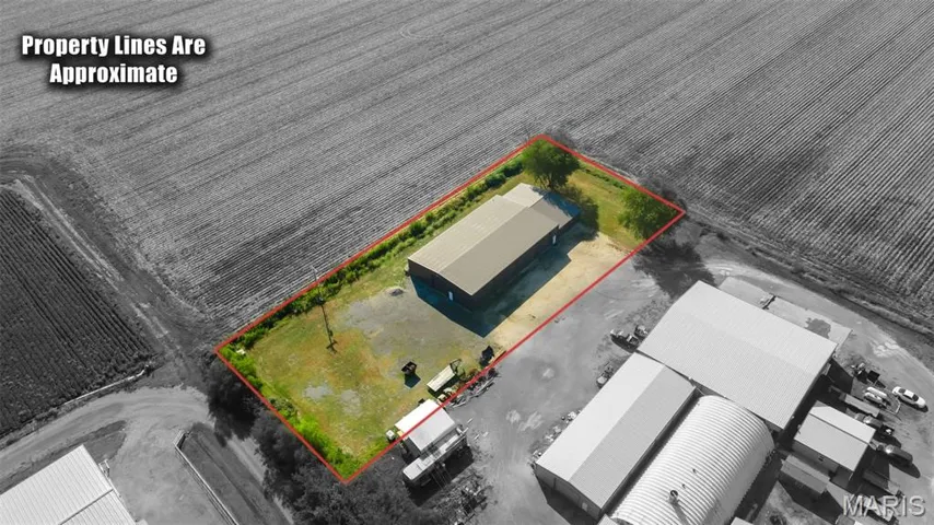 View of property location with property boundaries highlighted