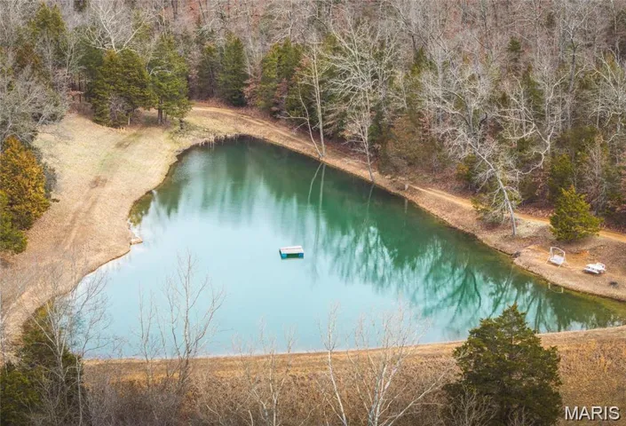 Drone / aerial view of a large body of water