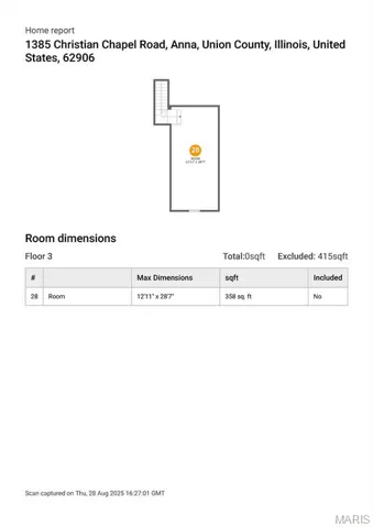 View of floor plan / room layout