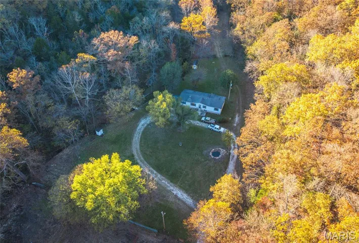 Aerial view of property and surrounding area