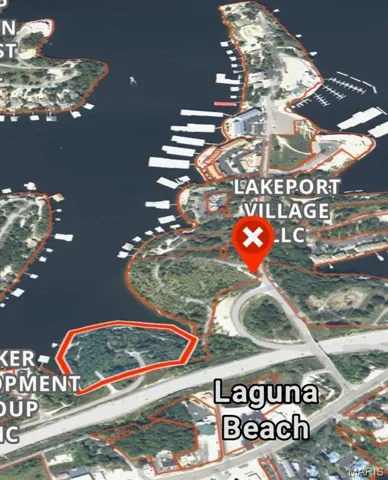 Aerial overview of property's location