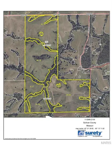 Aerial overview of property's location