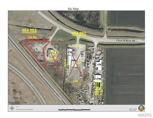 Aerial overview of property's location