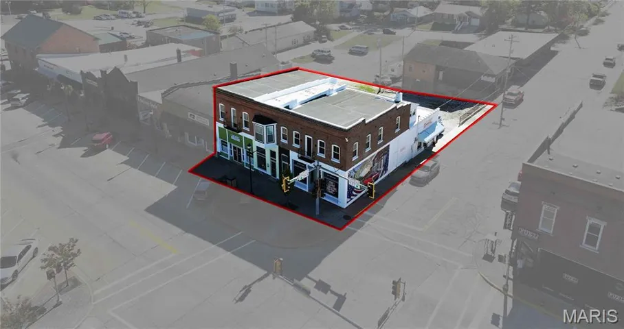 View of property location with property parcel outlined