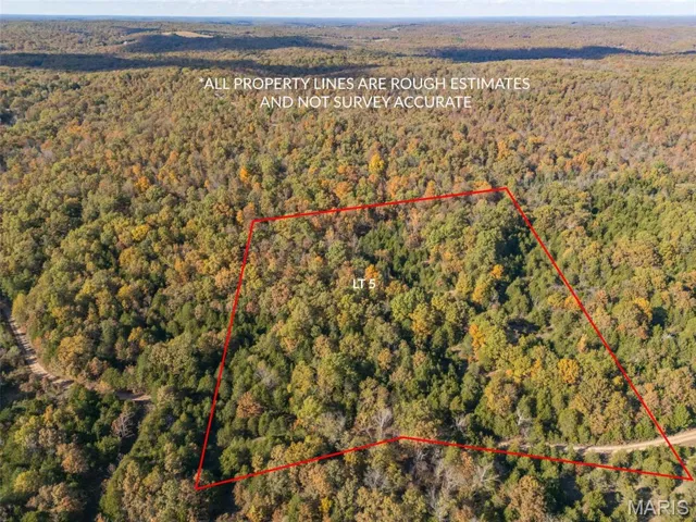 Drone / aerial view of a heavily wooded area