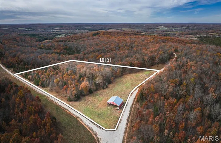 View of property location featuring a forest and property boundaries highlighted