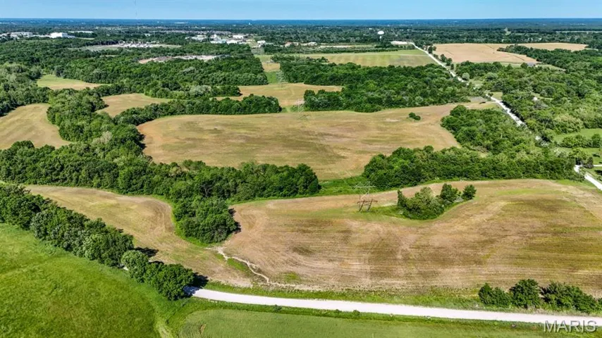 Aerial view of property's location