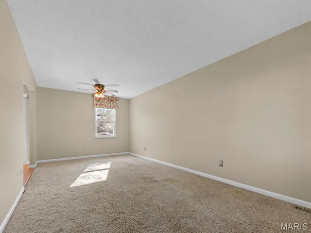 Large living room and dining space