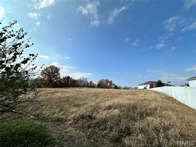 View of yard with a rural view