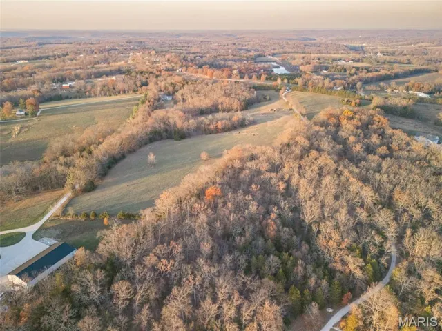 Aerial view of property's location