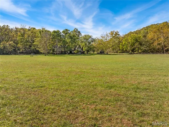 View of yard featuring a view of countryside