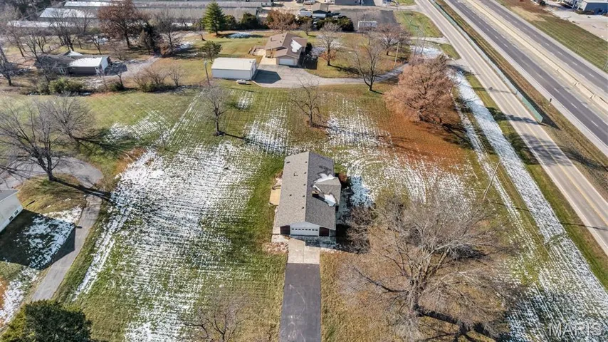Aerial view of property and surrounding area