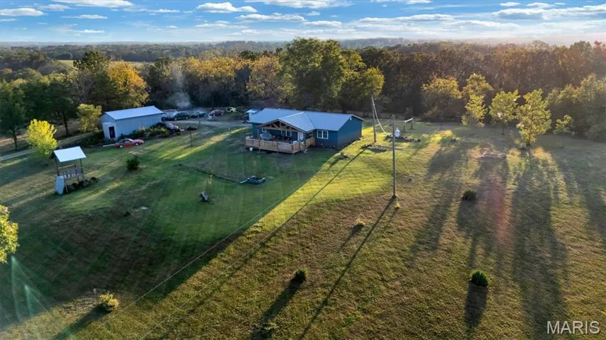 View from above of property