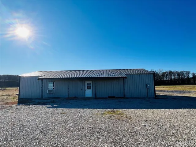 View of pole building