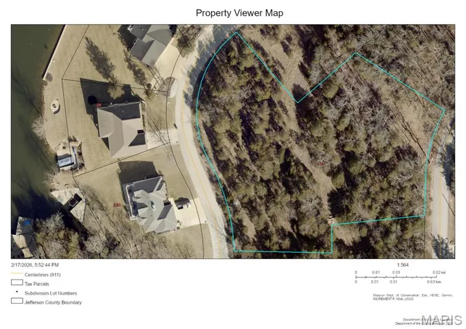 Arial view via GIS Website