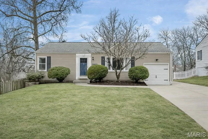 Front of home - grass virtually staged
