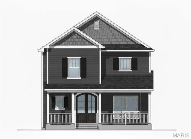 Color rendering of the front elevation