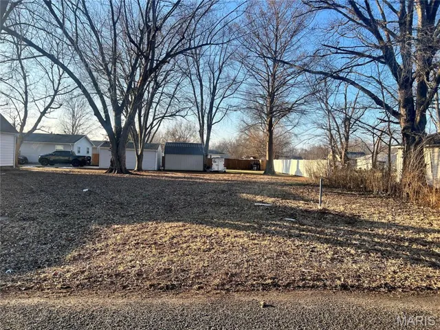 View of lot from road