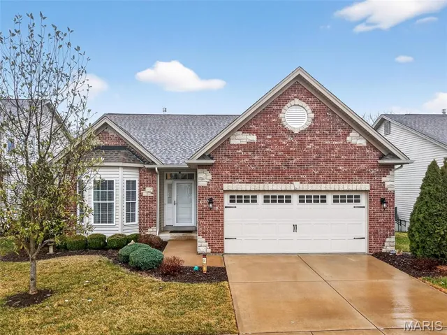 Free Standing Villa with Brick Front, Stone Accents and an Oversized  Two Car Garage