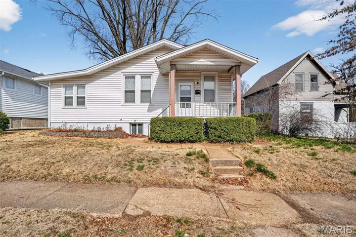 View of front of home with covered porch